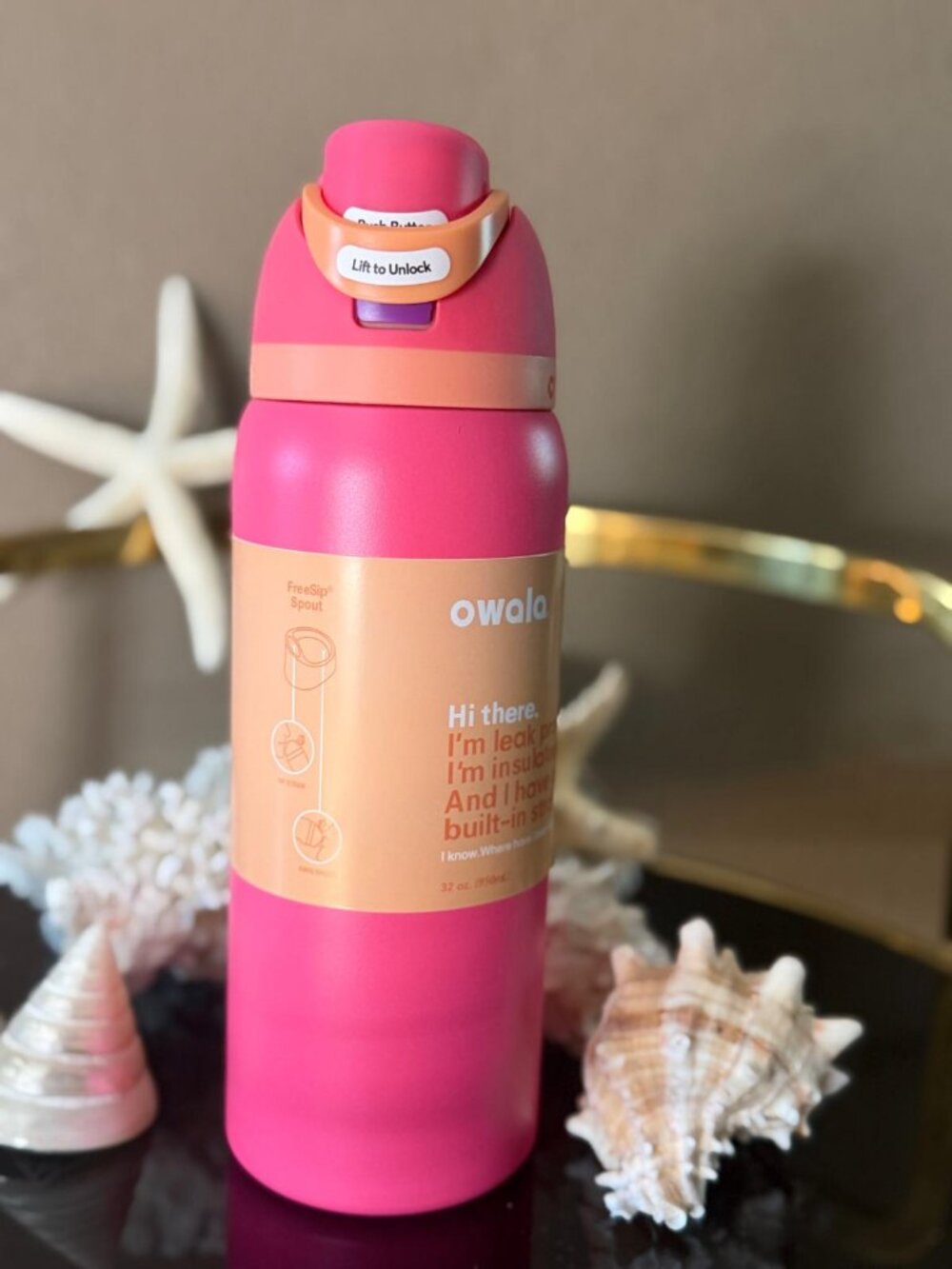 OWALA 32 oz Water Bottle, New with Tags, FULL BOX FreeSip
